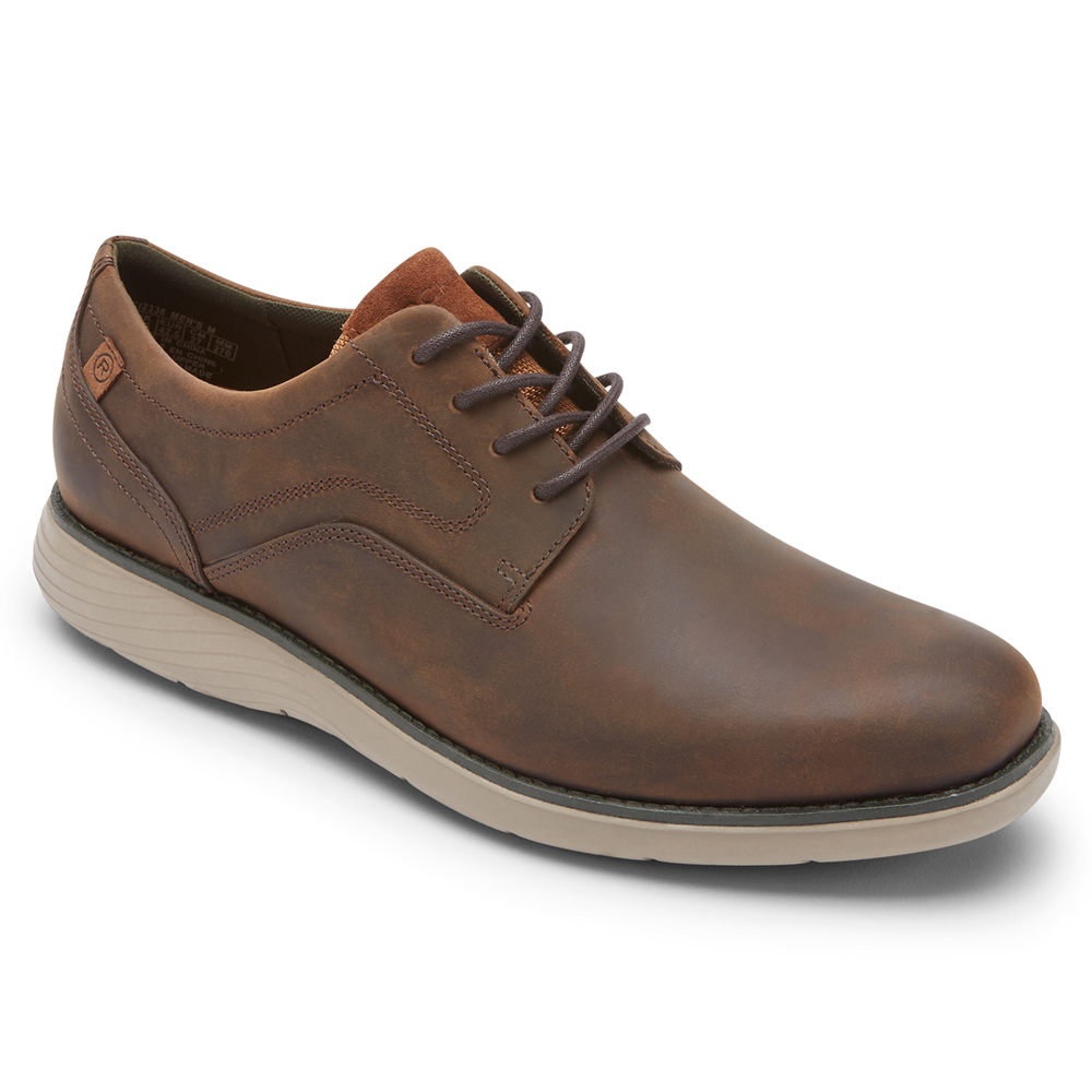 Rockport Oxfords For Mens Brown - Garett Plain Toe - EO3874209